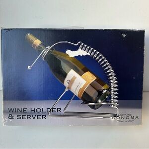 Genuine Sonoma Home Goods Metal Wine Holder And Server OS